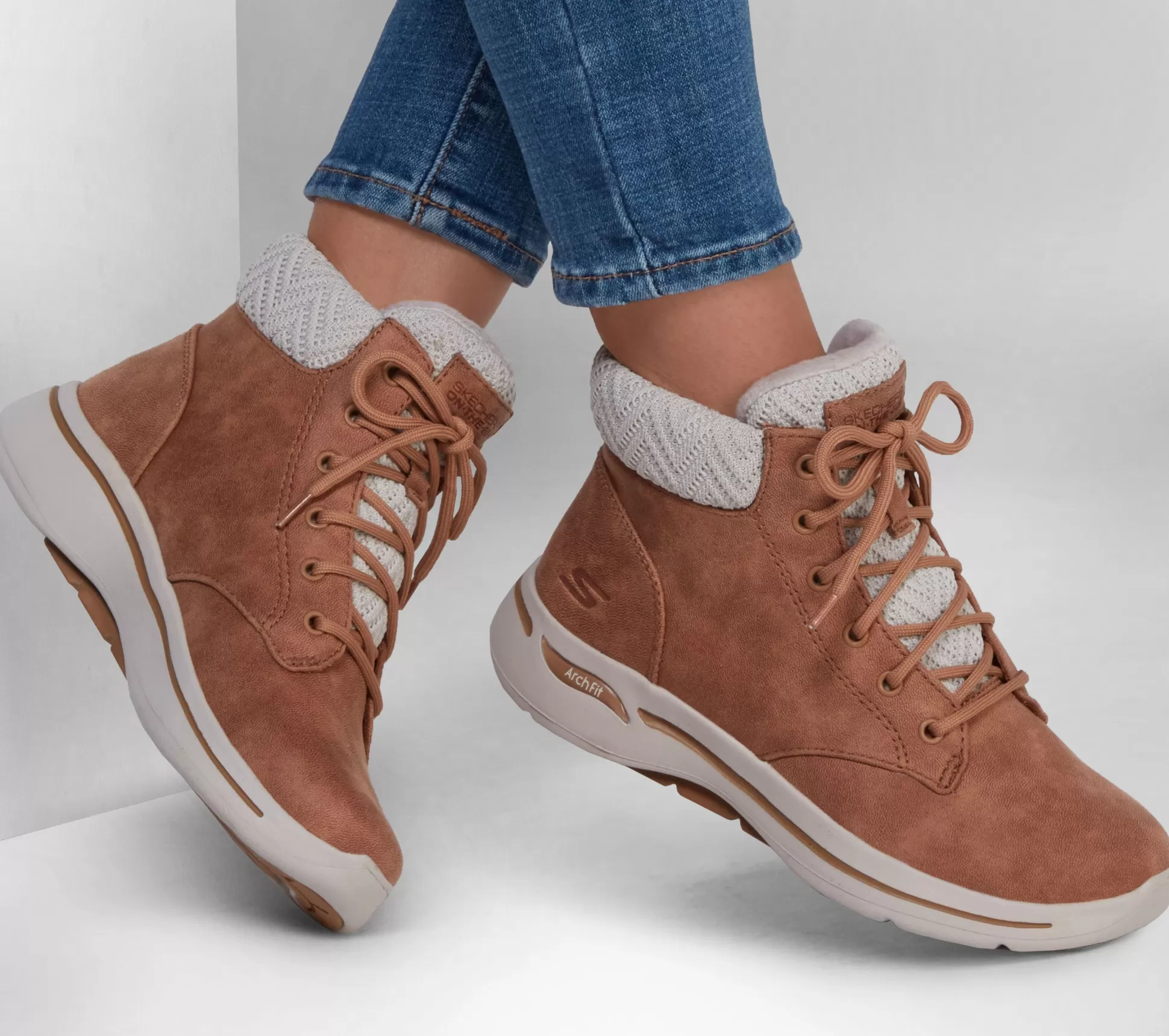 Hot SKECHERS Go Walk Arch Fit Boot - Simply Cheery